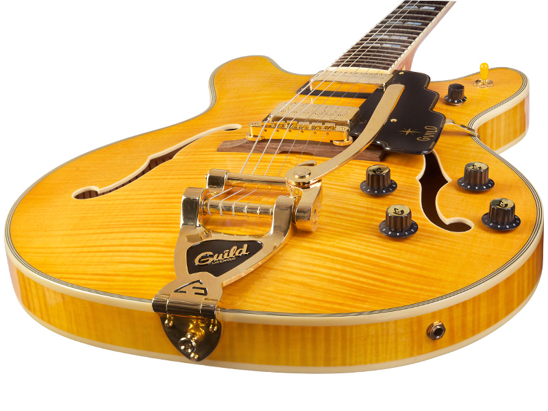 Guild Starfire Vi Newark St Hh Bigsby Rw - Natural - Semi-Hollow E-Gitarre - Variation 2