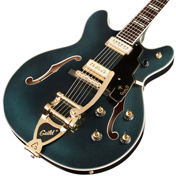 Guild Starfire Vi Special Newark 2h Bigsby Eb - Kingswood Green - Semi-Hollow E-Gitarre - Variation 2