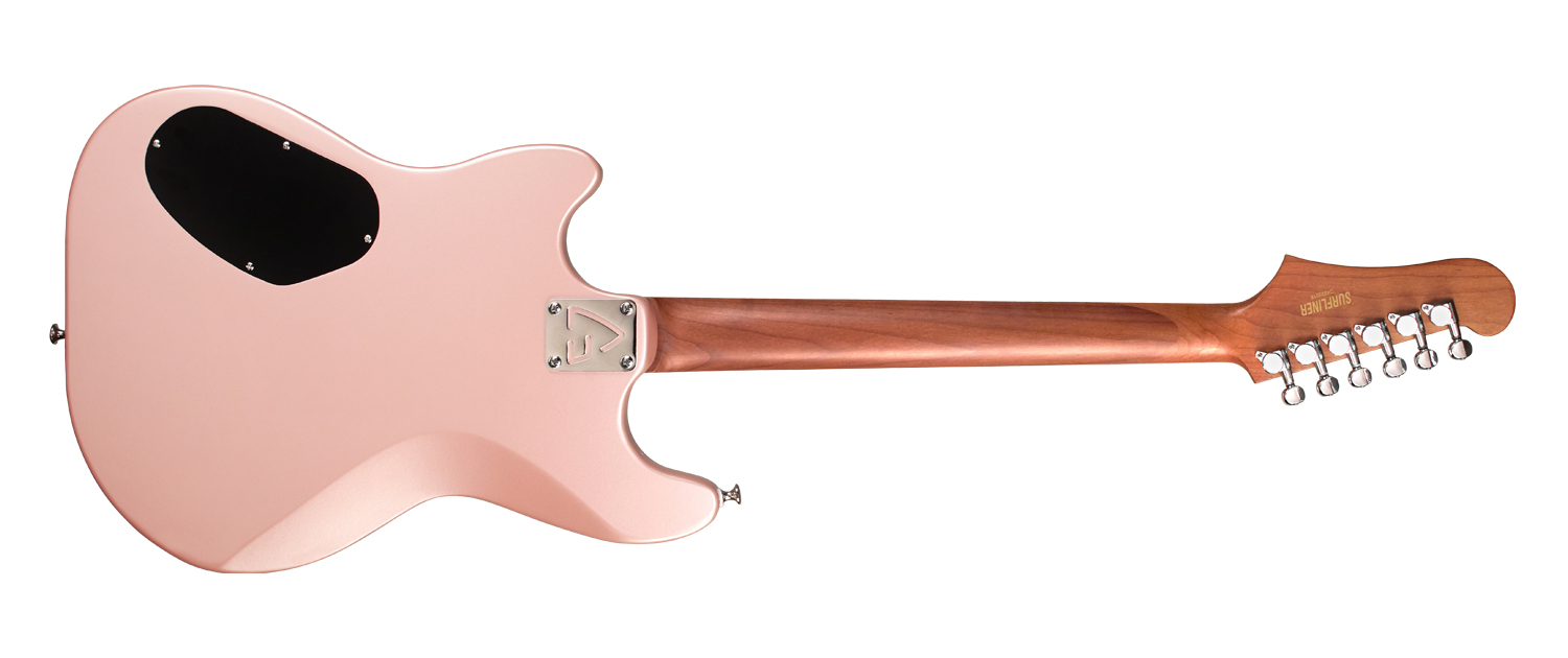 Guild Surfliner Deluxe Trem Hss Rw - Rose Quartz Metallic - Retro-Rock-E-Gitarre - Variation 1