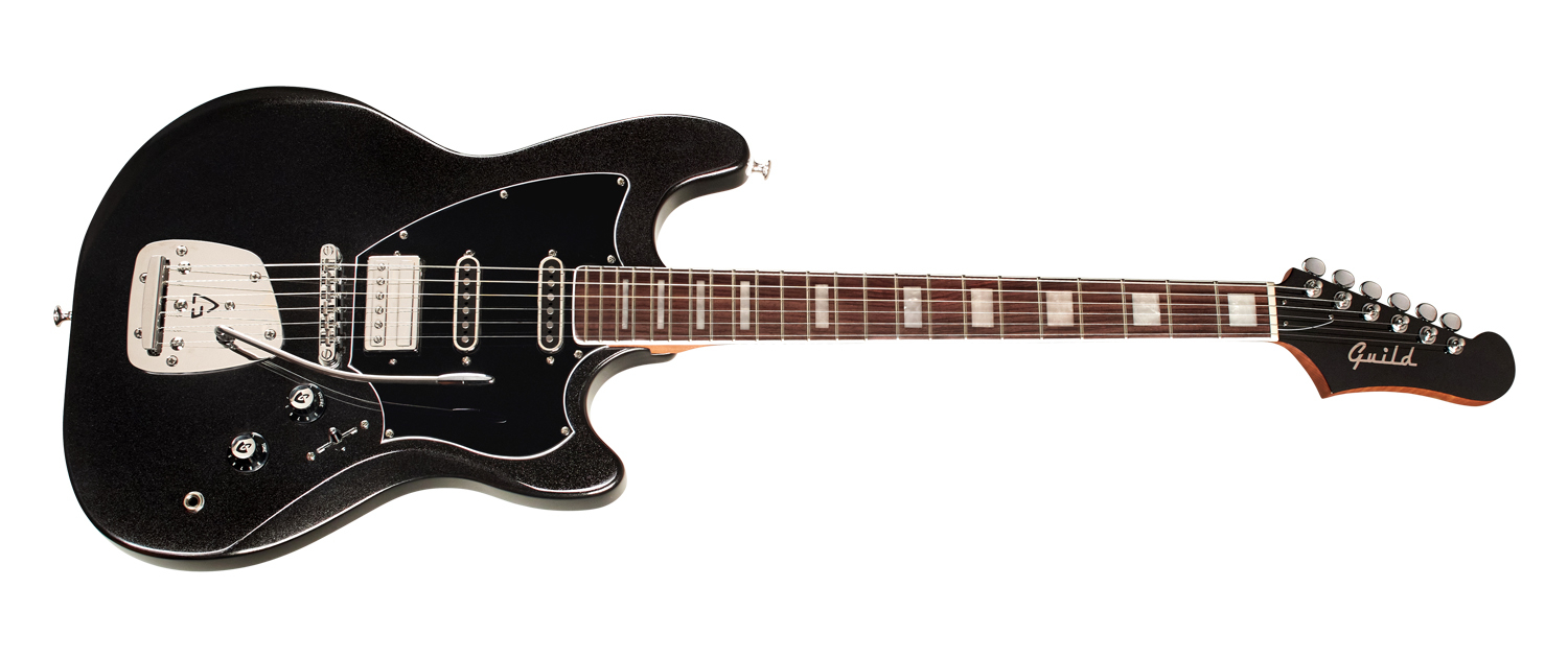 Guild Surfliner Deluxe Trem Hss Rw - Black - Retro-Rock-E-Gitarre - Variation 2