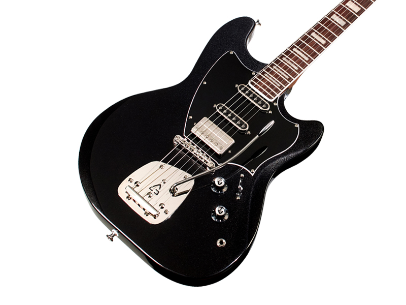 Guild Surfliner Deluxe Trem Hss Rw - Black - Retro-Rock-E-Gitarre - Variation 3