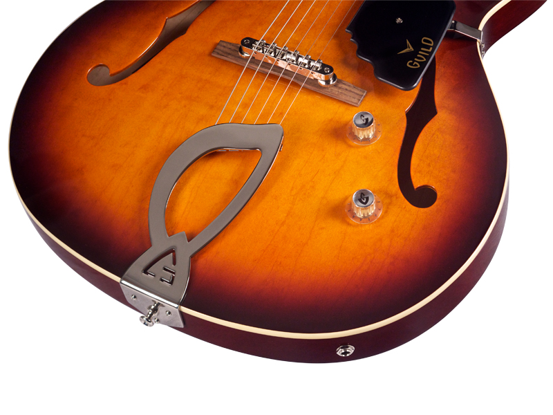 Guild T-50 Slim Newark St Collection - Vintage Sunburst - Semi-Hollow E-Gitarre - Variation 4