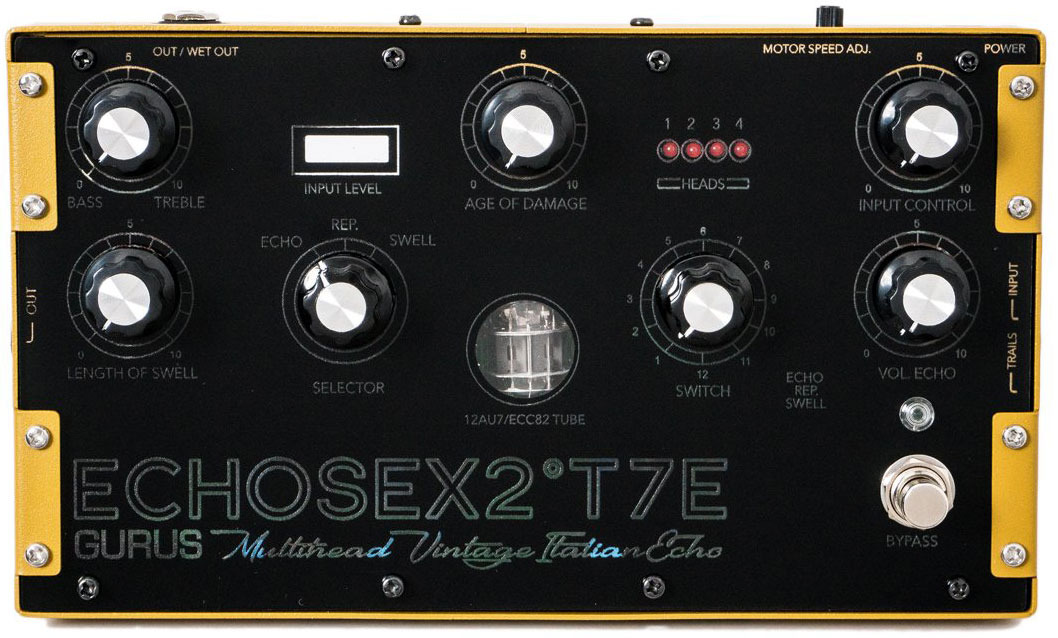 Reverb/delay/echo effektpedal Gurus Echosex 2° T7E
