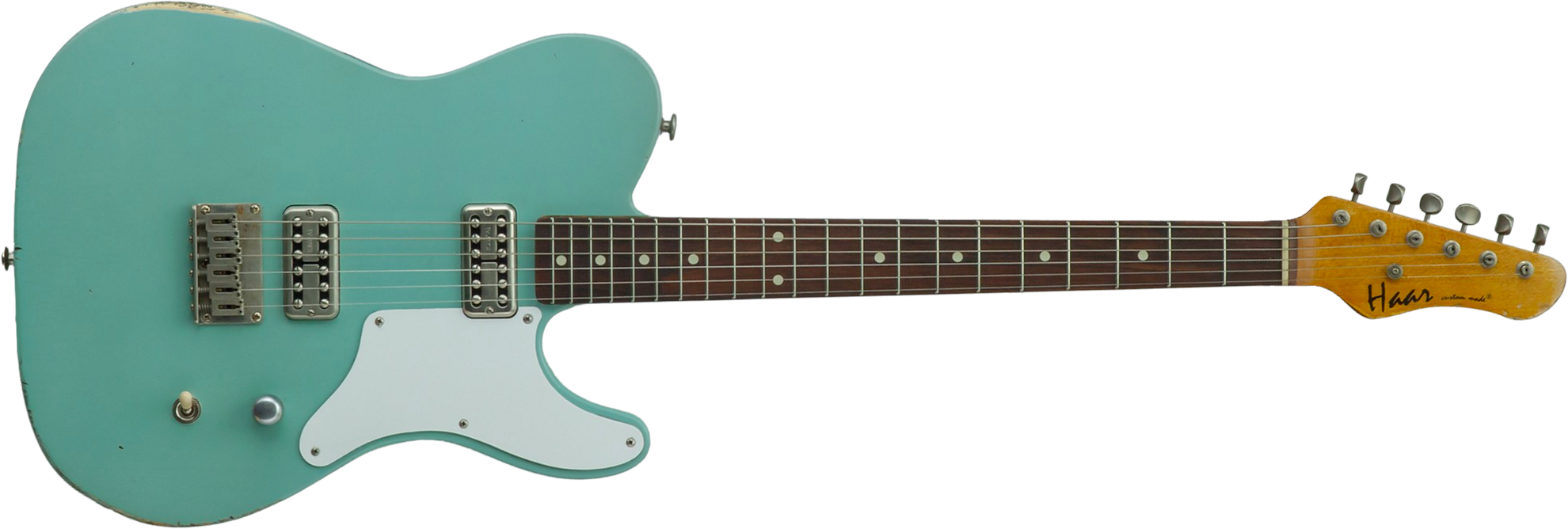 Haar Guitars Trad T Custom 2h Tv Jones Ht Rw #43519 - Aged Spring Green - E-Gitarre in Teleform - Main picture