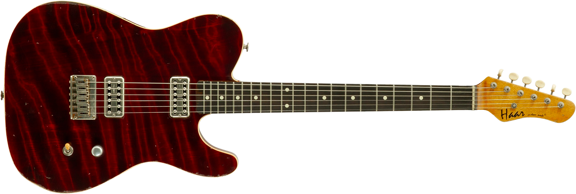 Haar Guitars Trad T Custom 2h Tv Jones Ht Rw #43524 - Aged Brown Natural - E-Gitarre in Teleform - Main picture