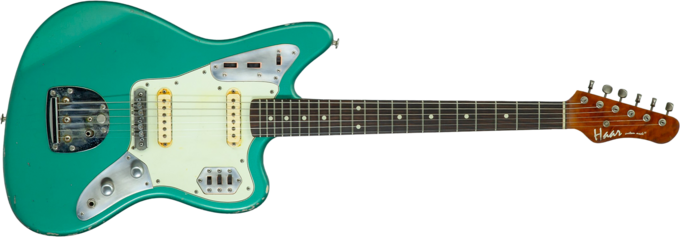 Haar guitars Trad JG #43594 - Aged sherwood green metallic