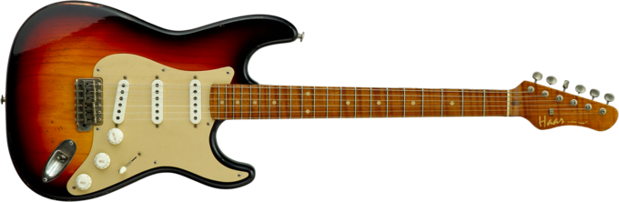 Haar guitars Trad S #43485 - Aged 3 tone sunburst
