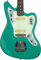 Retro-rock-e-gitarre Haar guitars Trad JG #43594 - Aged sherwood green metallic