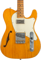 E-gitarre in teleform Haar guitars Trad T Thinline #42270 - Aged Orange Antique