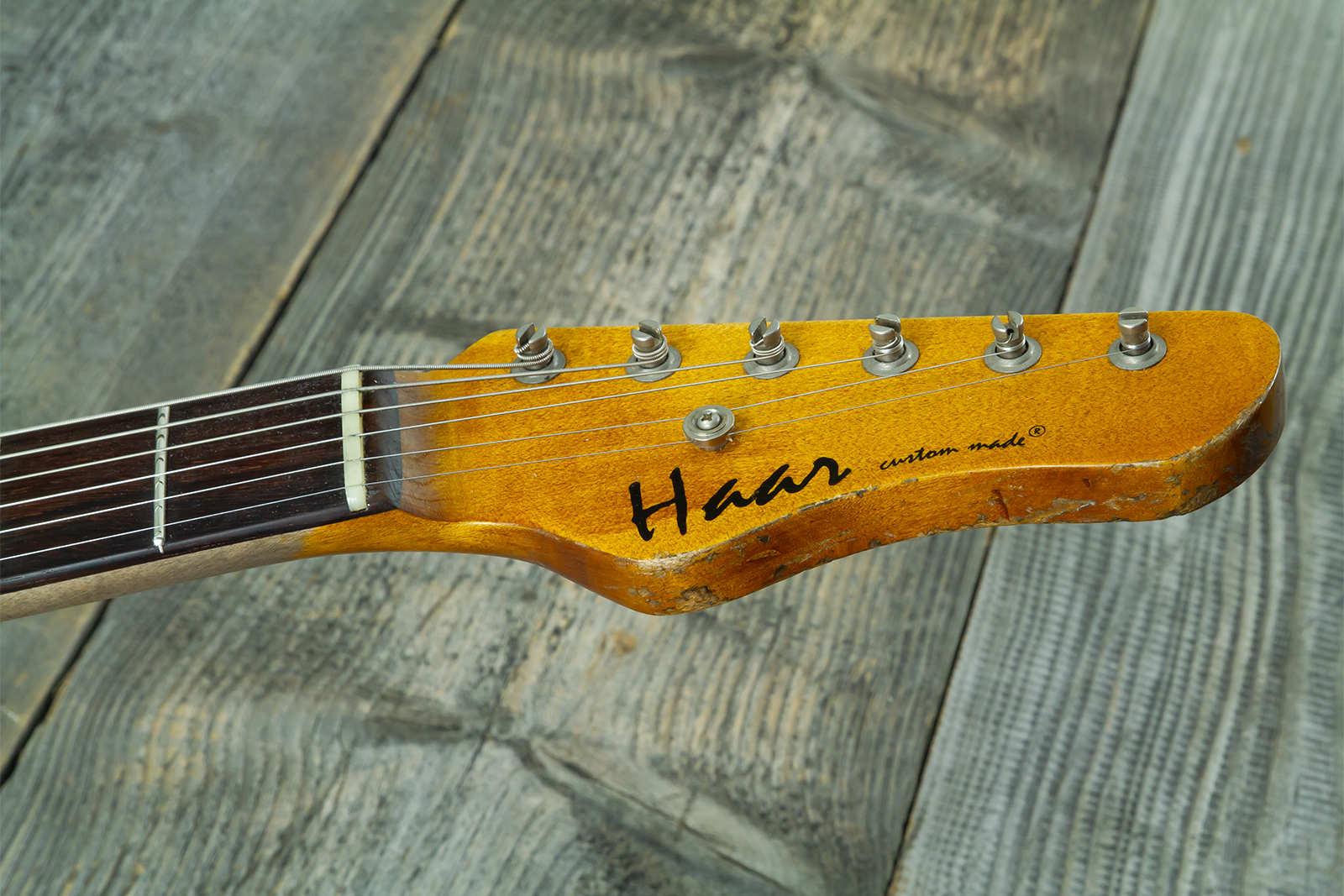 Haar Guitars Trad Jm 2s Fralin #43593 - Aged 3 Tone Sunburst - Retro-Rock-E-Gitarre - Variation 12