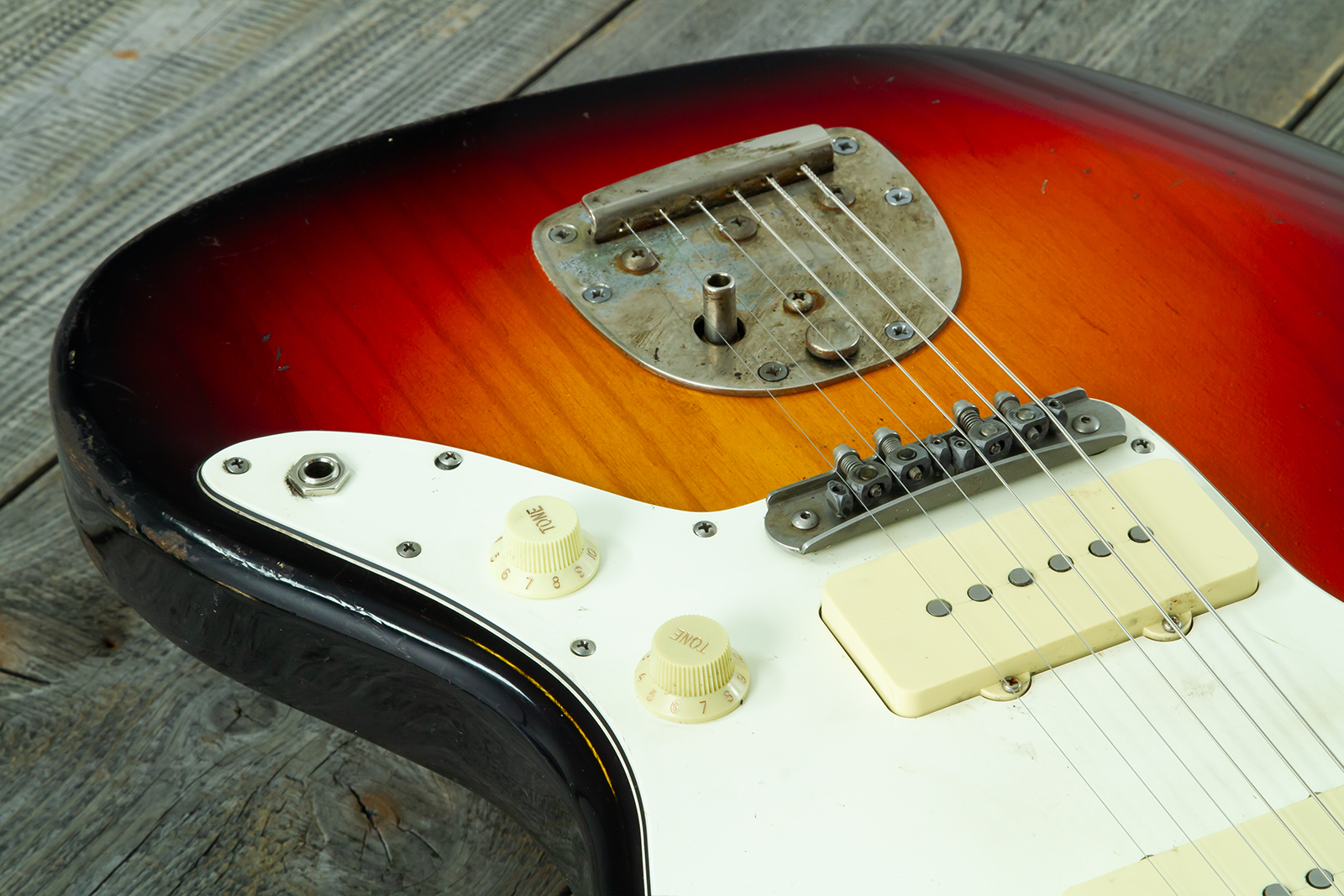 Haar Guitars Trad Jm 2s Fralin #43593 - Aged 3 Tone Sunburst - Retro-Rock-E-Gitarre - Variation 4
