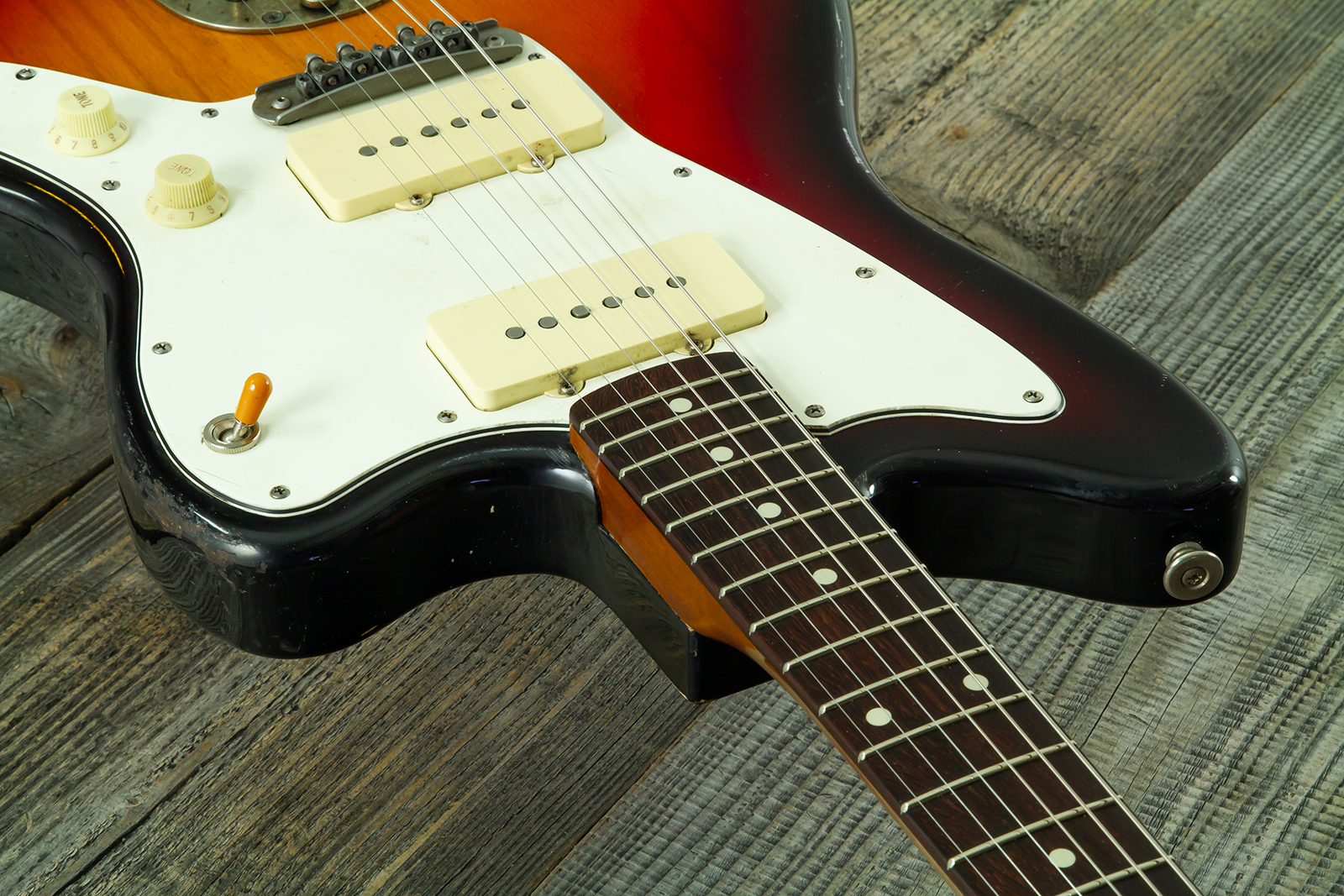 Haar Guitars Trad Jm 2s Fralin #43593 - Aged 3 Tone Sunburst - Retro-Rock-E-Gitarre - Variation 5