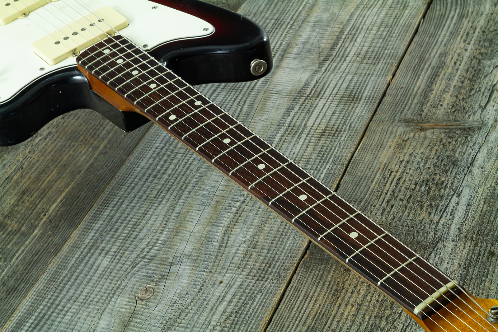Haar Guitars Trad Jm 2s Fralin #43593 - Aged 3 Tone Sunburst - Retro-Rock-E-Gitarre - Variation 6