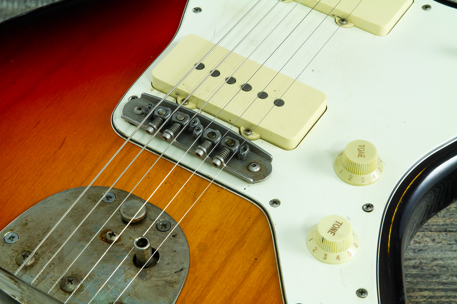Haar Guitars Trad Jm 2s Fralin #43593 - Aged 3 Tone Sunburst - Retro-Rock-E-Gitarre - Variation 7