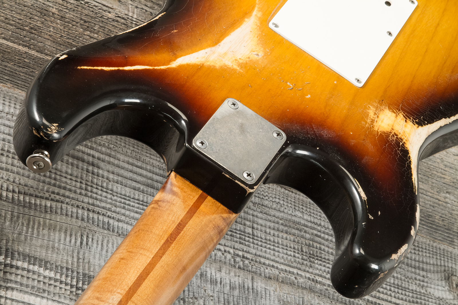 Haar Guitars Trad S 3s Kloppman Trem Mn #42273 - Aged 2-tone Tobacco - E-Gitarre in Str-Form - Variation 9