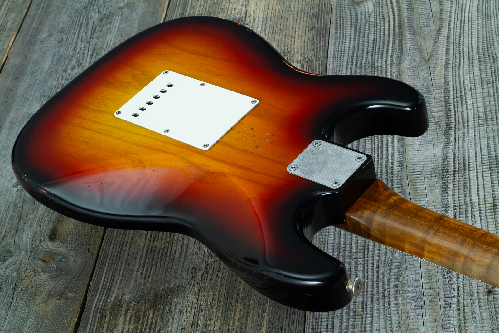 Haar Guitars Trad S 3s Kloppmann Mn #43485 - Aged 3 Tone Sunburst - E-Gitarre in Str-Form - Variation 7