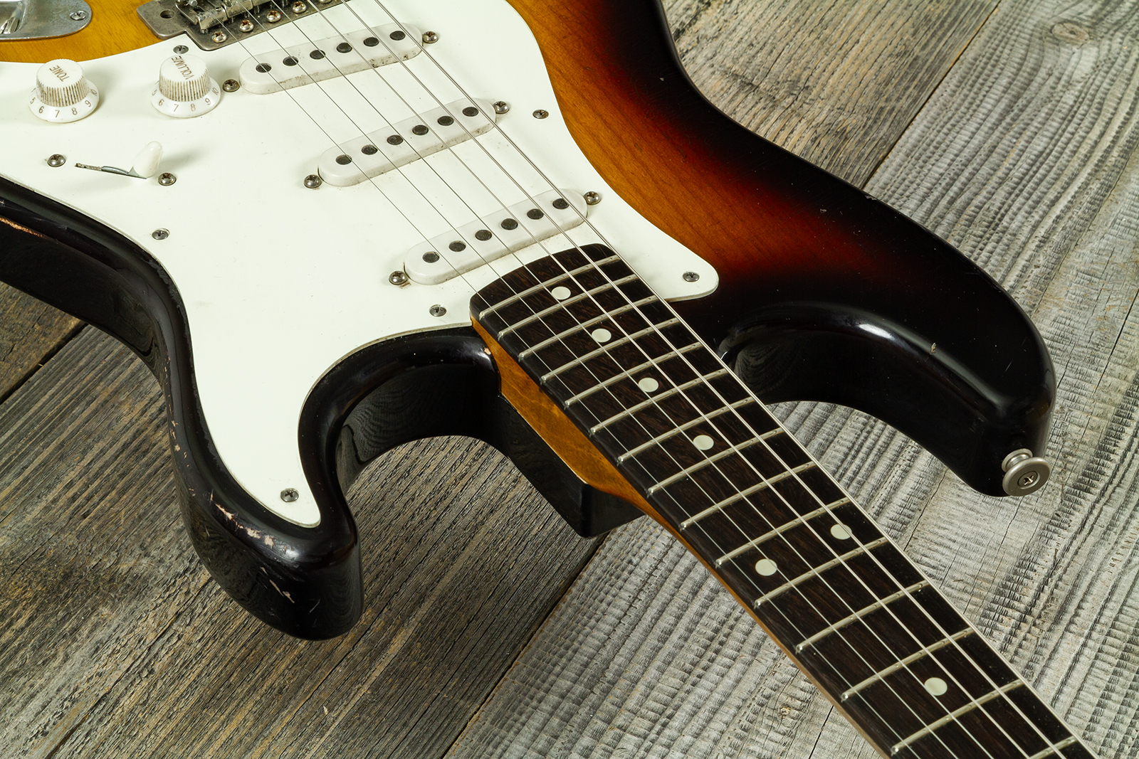 Haar Guitars Trad S 3s Klopppmann Trem Rw #43484 - Aged 2-tone Chocolate Sunburst - E-Gitarre in Str-Form - Variation 4