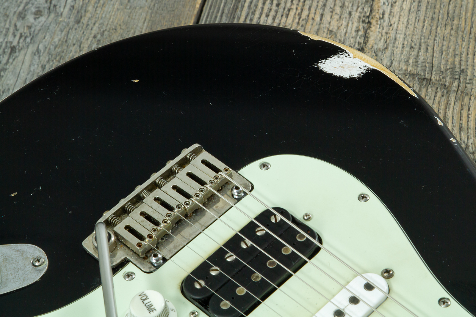 Haar Guitars Trad S Hss Amber Trem Rw #43517 - Aged Black - E-Gitarre in Str-Form - Variation 3