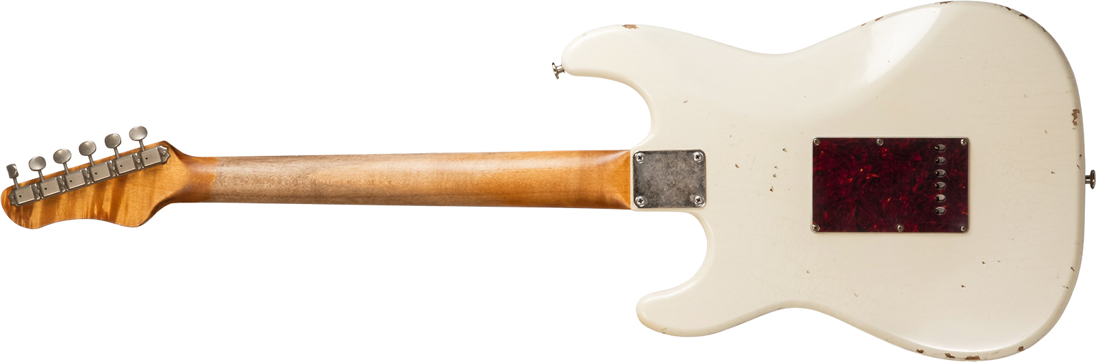 Haar Guitars Trad S Hss Lindy Fralin Trem Rw #42275 - Aged Olympic White - E-Gitarre in Str-Form - Variation 1