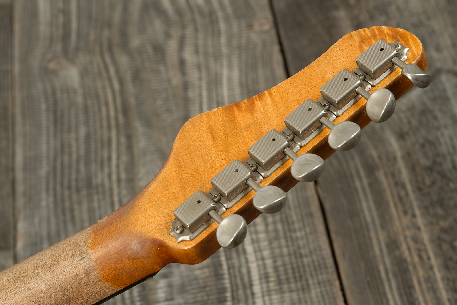 Haar Guitars Trad S Hss Lindy Fralin Trem Rw #42275 - Aged Olympic White - E-Gitarre in Str-Form - Variation 8