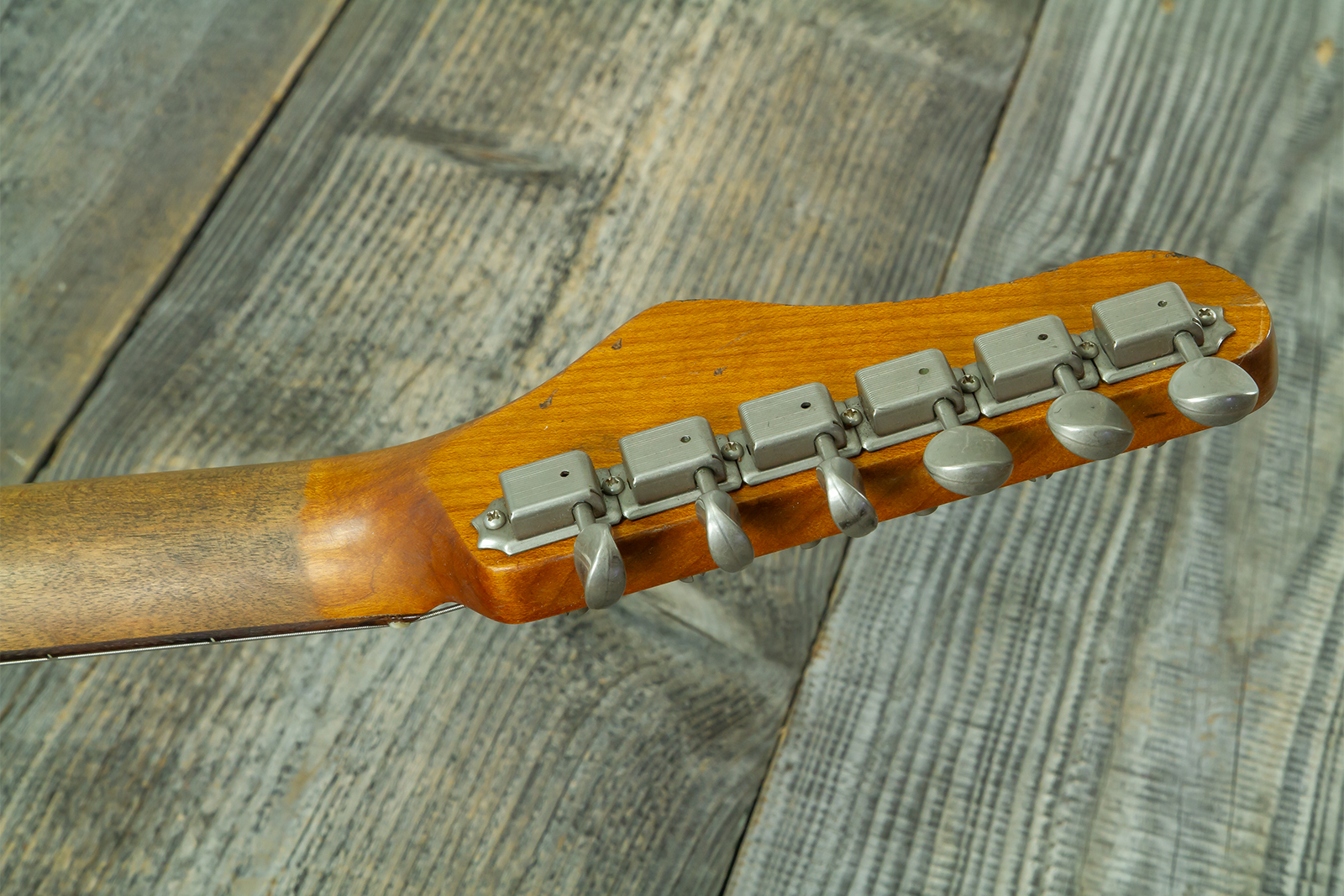 Haar Guitars Trad S Hss Lindy Fralin Trem Rw #43592 - Aged Teal Green Metallic - E-Gitarre in Str-Form - Variation 13