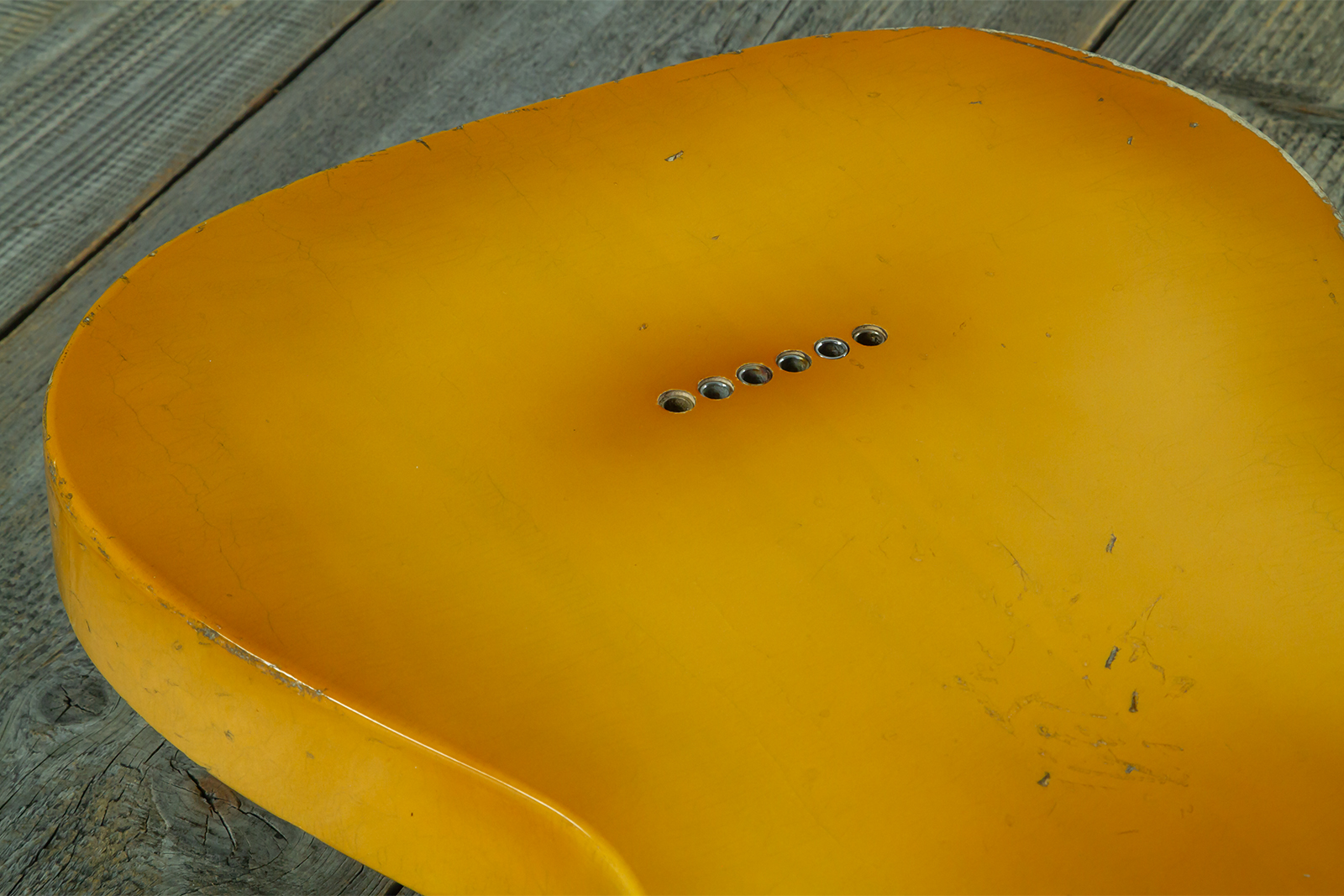 Haar Guitars Trad T 2s Amber Ht Mn #43590 - Aged Butterscotch - E-Gitarre in Teleform - Variation 10