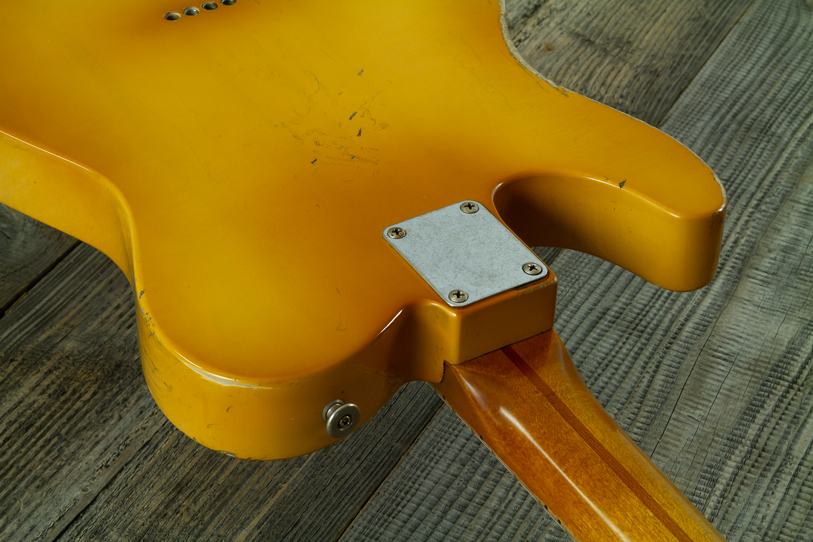 Haar Guitars Trad T 2s Amber Ht Mn #43590 - Aged Butterscotch - E-Gitarre in Teleform - Variation 11
