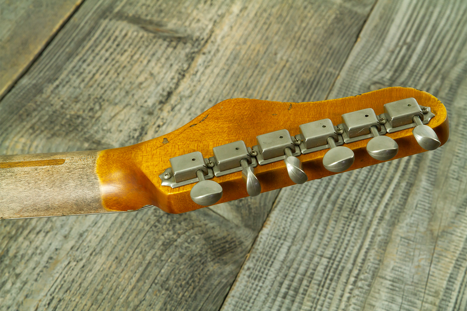 Haar Guitars Trad T 2s Amber Ht Mn #43590 - Aged Butterscotch - E-Gitarre in Teleform - Variation 14