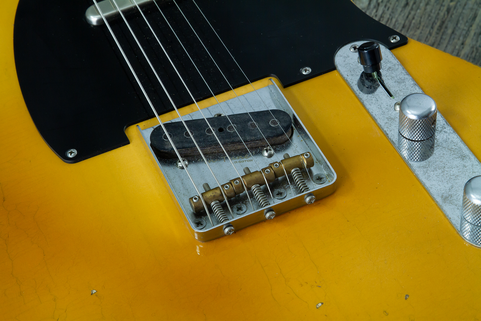 Haar Guitars Trad T 2s Amber Ht Mn #43590 - Aged Butterscotch - E-Gitarre in Teleform - Variation 3