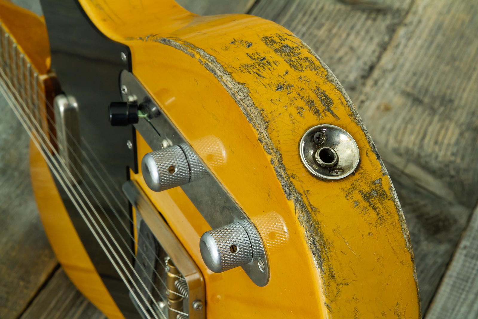 Haar Guitars Trad T 2s Amber Ht Mn #43590 - Aged Butterscotch - E-Gitarre in Teleform - Variation 4