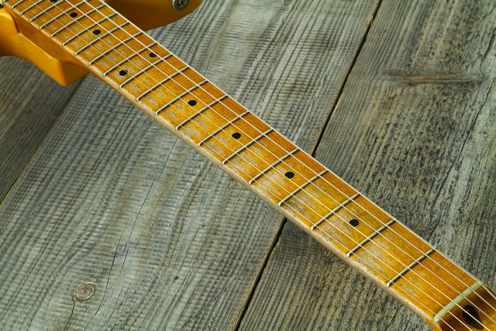 Haar Guitars Trad T 2s Amber Ht Mn #43590 - Aged Butterscotch - E-Gitarre in Teleform - Variation 8