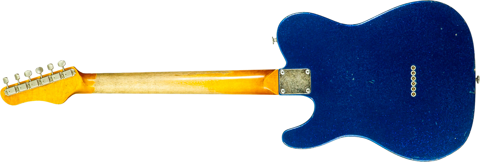 Haar Guitars Trad T 2s Lindy Fralin #43671 - Aged Sparkle Blue - E-Gitarre in Teleform - Variation 1