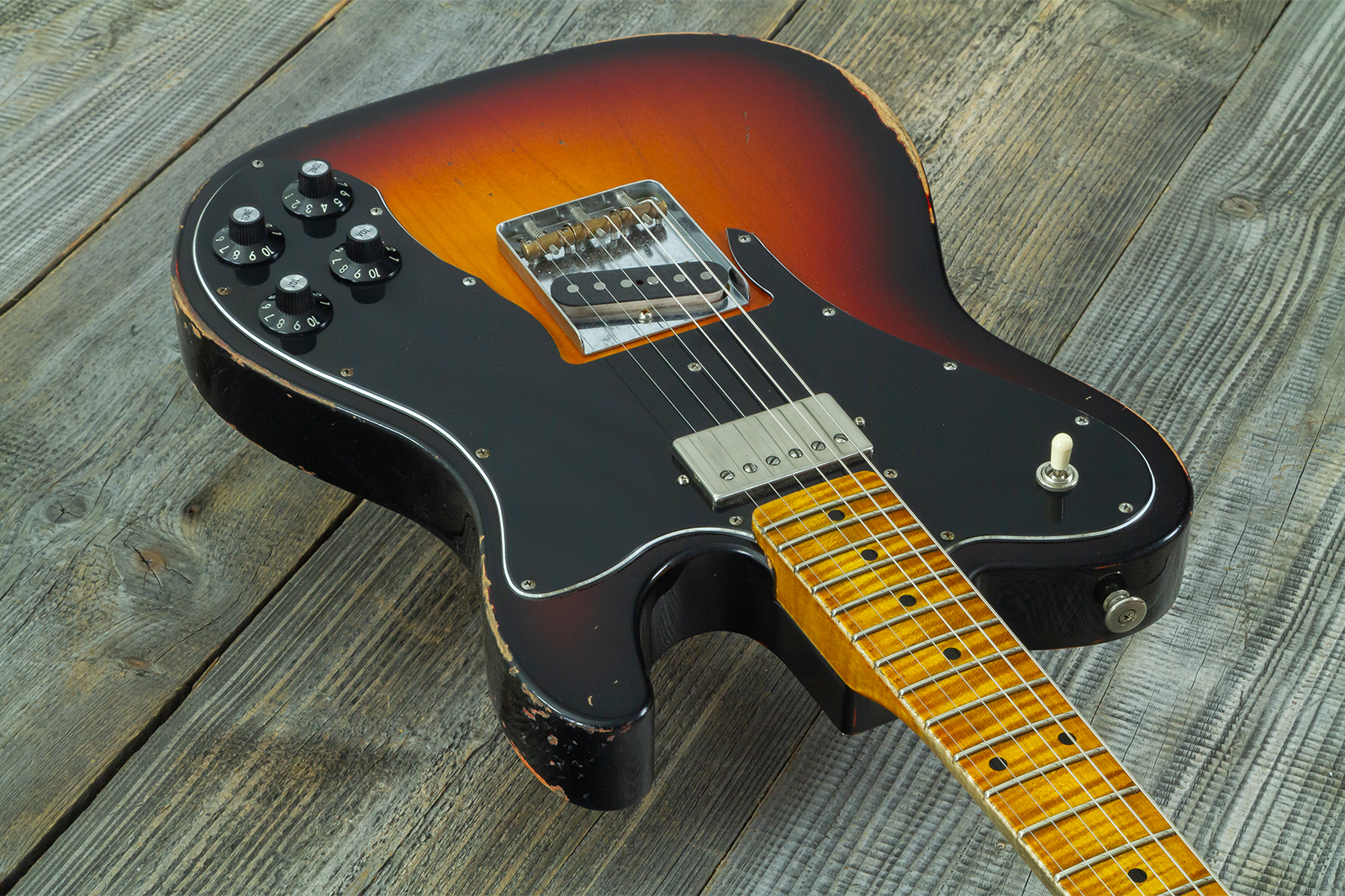 Haar Guitars Trad T 72 Sh Lindy Fralin Mn #43667 - Aged 3 Tone Sunburst - E-Gitarre in Teleform - Variation 2