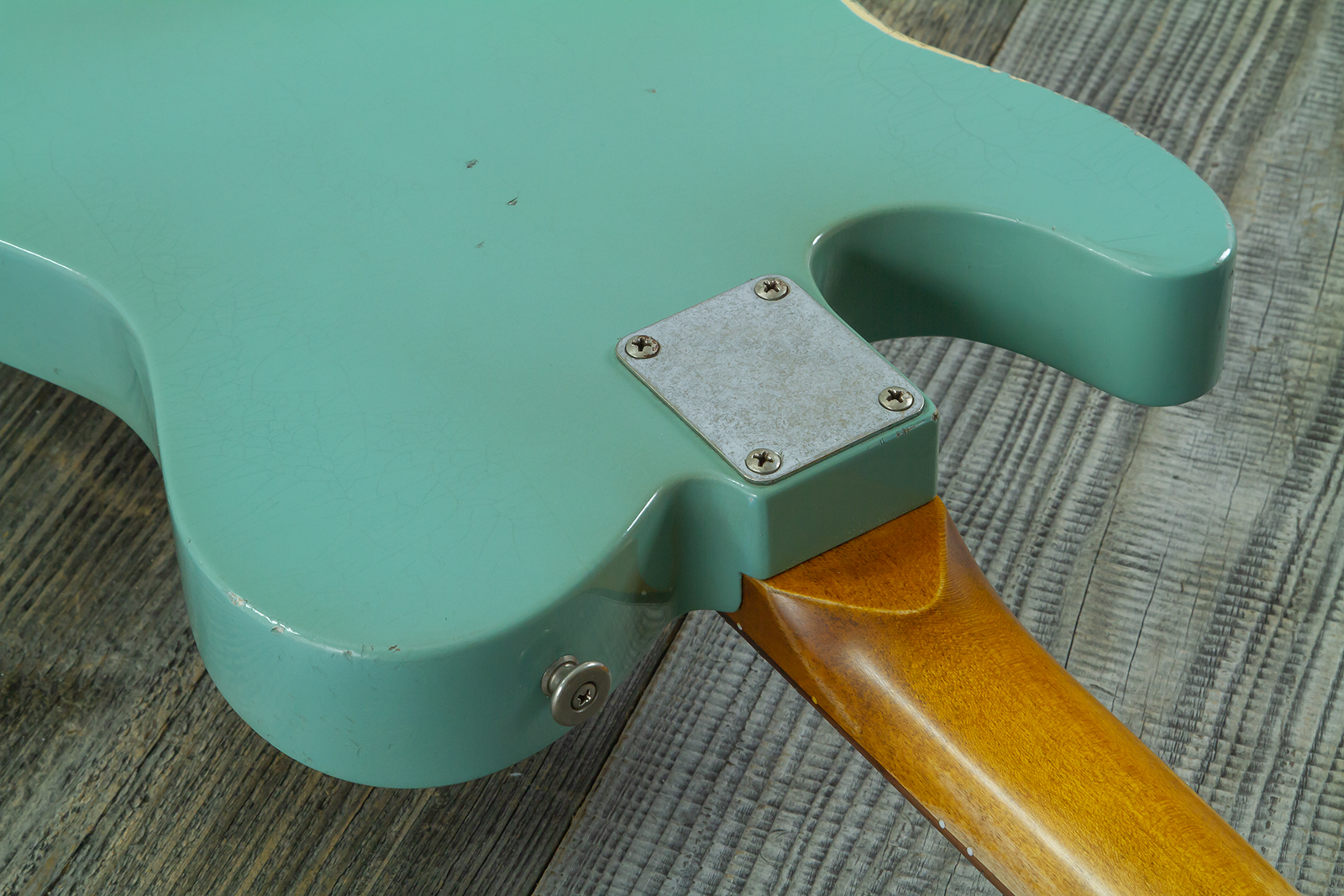 Haar Guitars Trad T Custom 2h Tv Jones Ht Rw #43519 - Aged Spring Green - E-Gitarre in Teleform - Variation 9