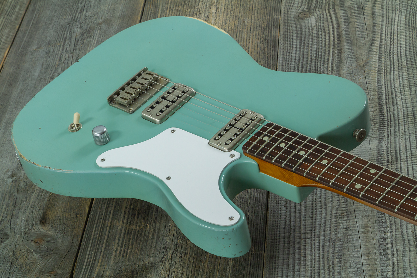 Haar Guitars Trad T Custom 2h Tv Jones Ht Rw #43519 - Aged Spring Green - E-Gitarre in Teleform - Variation 2