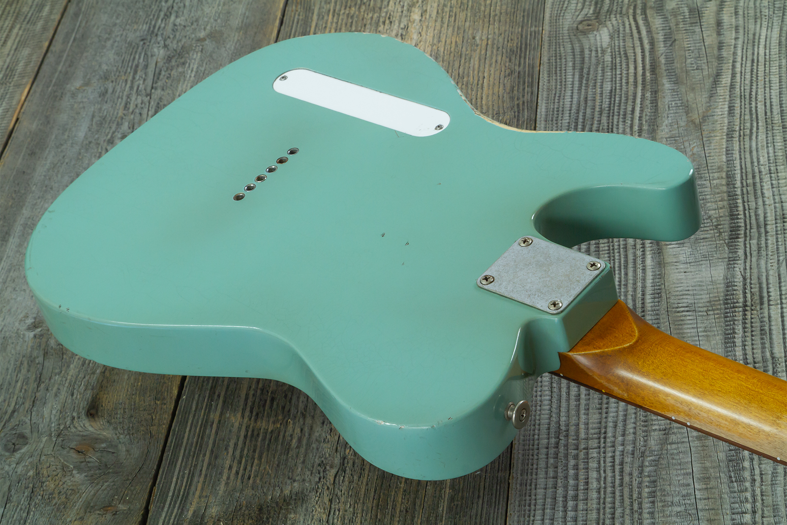 Haar Guitars Trad T Custom 2h Tv Jones Ht Rw #43519 - Aged Spring Green - E-Gitarre in Teleform - Variation 7