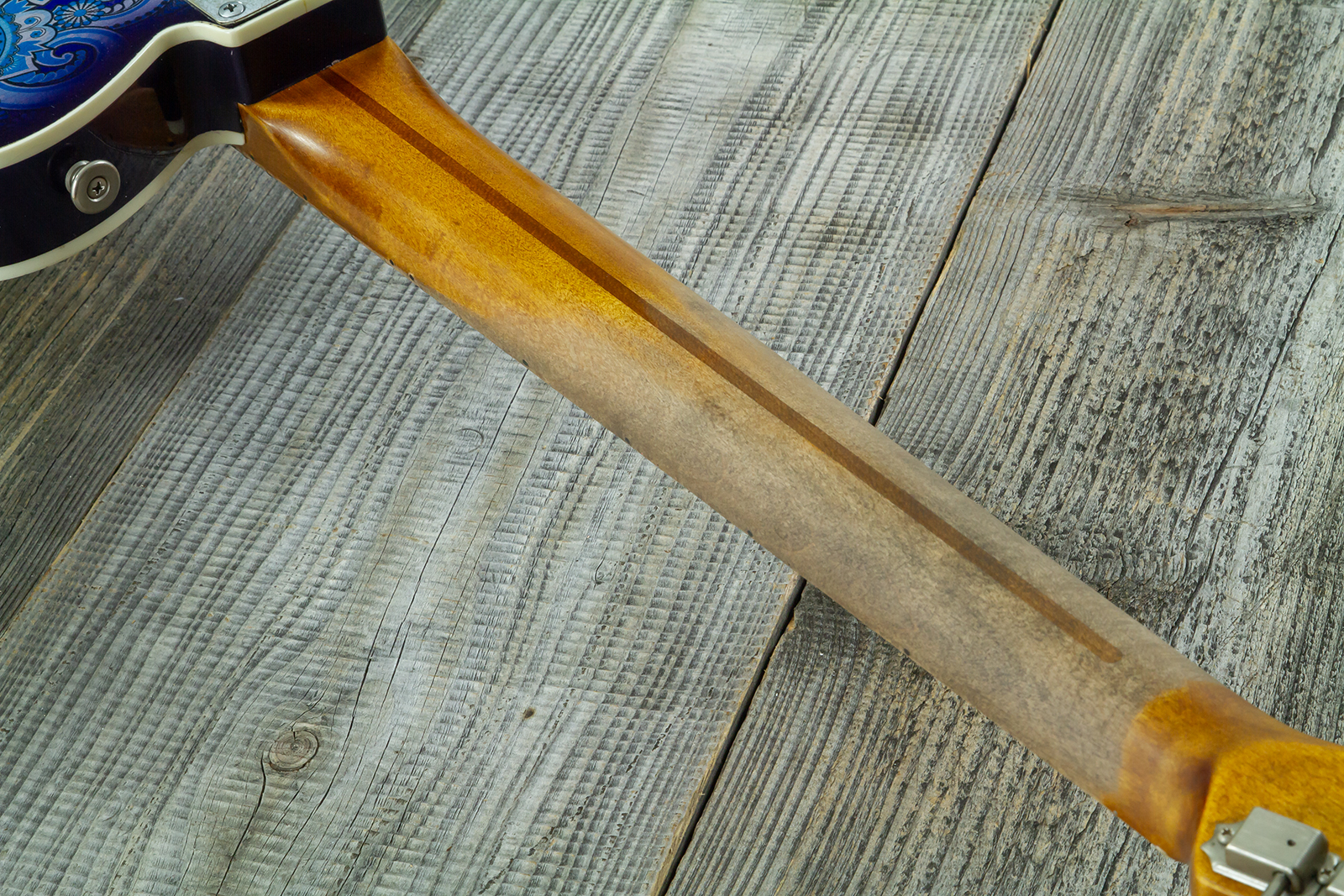 Haar Guitars Trad T Custom 2s Kloppmann. Mn  #43518 - Blue Paisley - E-Gitarre in Teleform - Variation 10