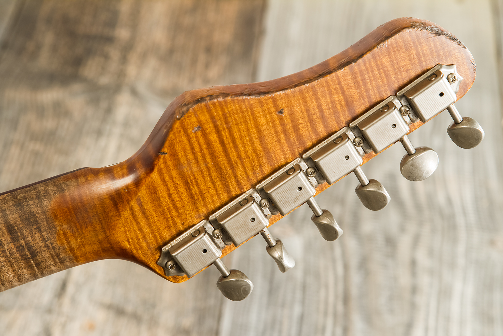 Haar Guitars Trad T Custom 2s Lindy Fralin Ht Rw #42267 - Aged 2-tone Tobacco - E-Gitarre in Teleform - Variation 11