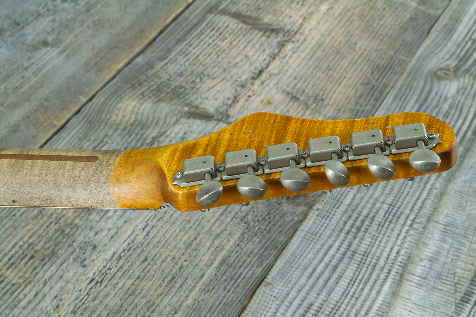 Haar Guitars Trad T Custom 2s P90 Lindy Fralin Mn Ht #43488 - Orange See Through - E-Gitarre in Teleform - Variation 14