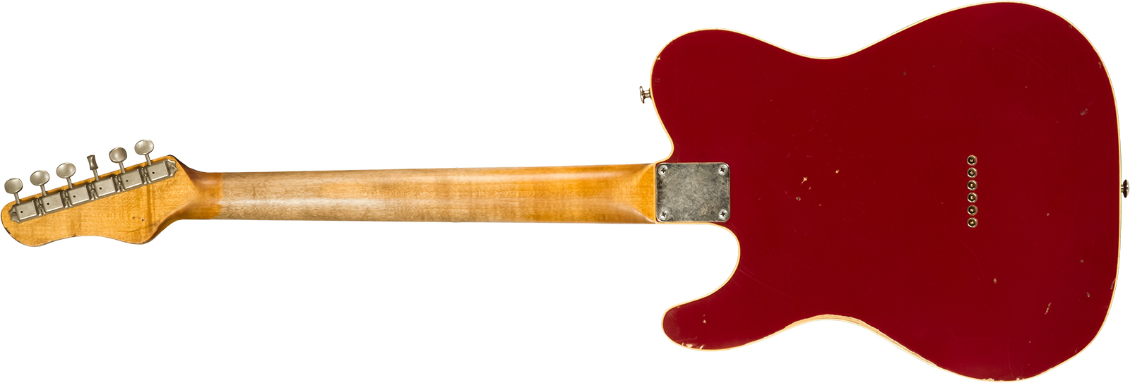 Haar Guitars Trad T Custom Sh Lindy Fralin Ht Rw #42271 - Aged Burgundy - E-Gitarre in Teleform - Variation 1