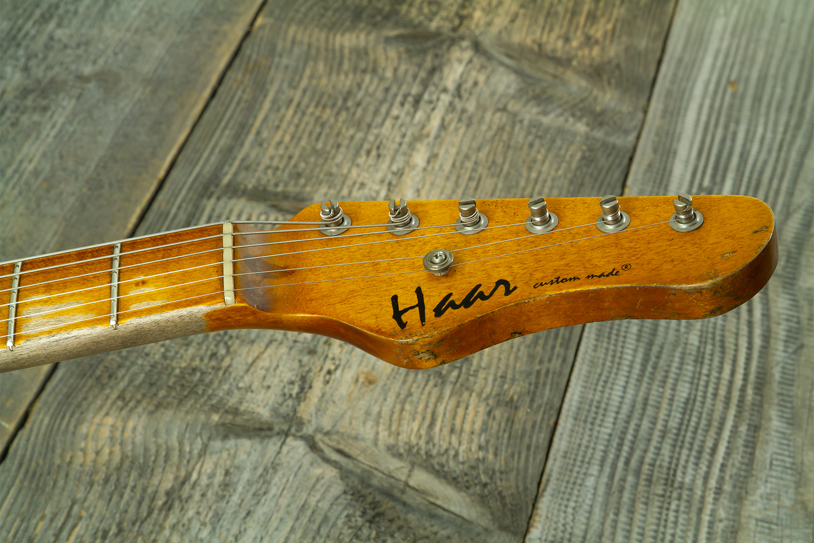 Haar Guitars Trad T Hs Brandon / Kloppmann Ht Mn #43591 - Aged 2 Tone Sunburst - E-Gitarre in Teleform - Variation 12