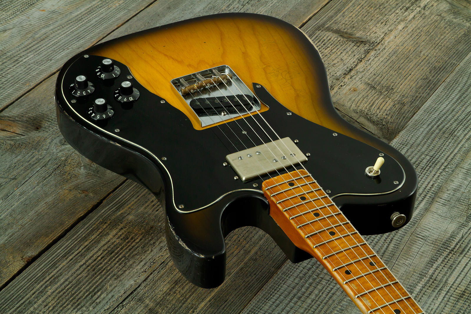 Haar Guitars Trad T Hs Brandon / Kloppmann Ht Mn #43591 - Aged 2 Tone Sunburst - E-Gitarre in Teleform - Variation 2