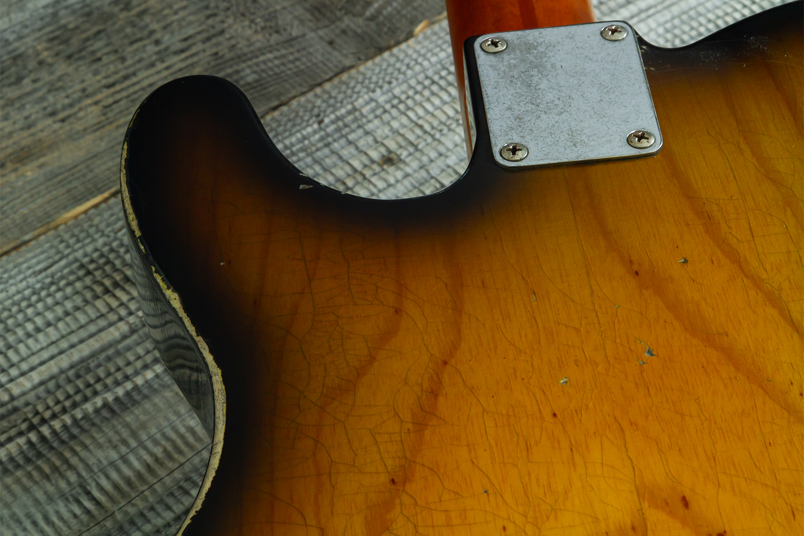 Haar Guitars Trad T Hs Brandon / Kloppmann Ht Mn #43591 - Aged 2 Tone Sunburst - E-Gitarre in Teleform - Variation 7