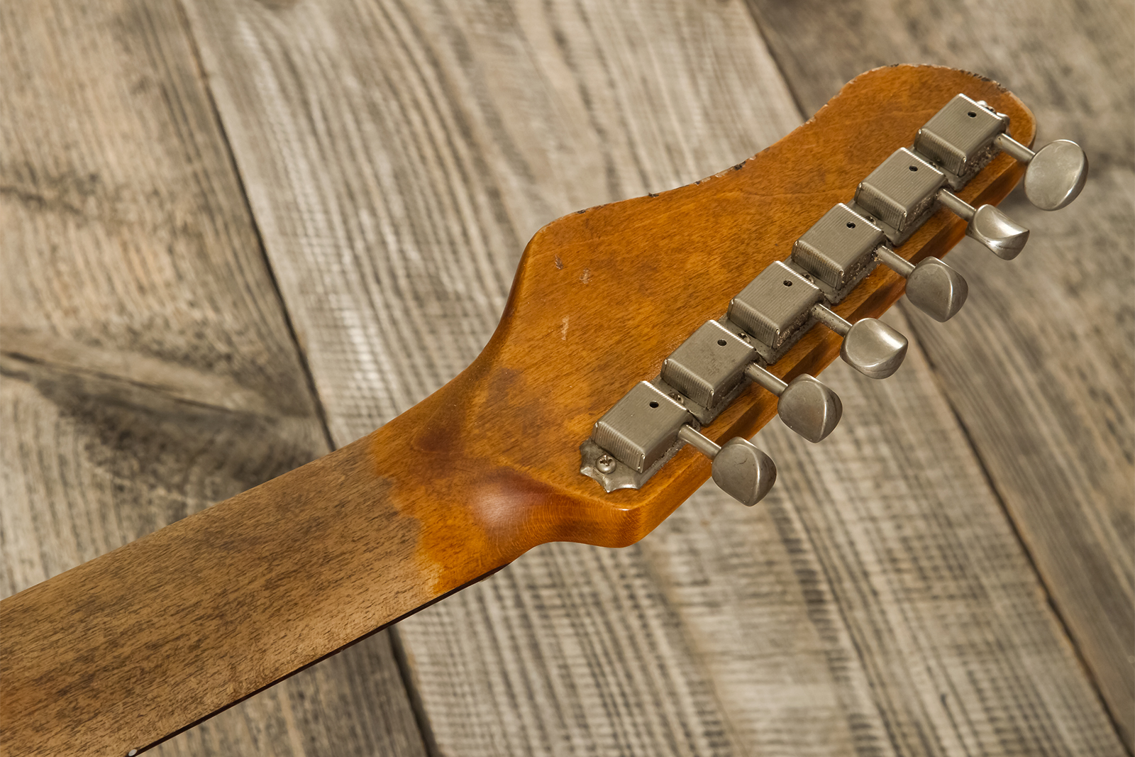 Haar Guitars Trad T Thinline 2s Lindy Fralin Ht Rw #42269 - Aged Orange Antique - E-Gitarre in Teleform - Variation 12