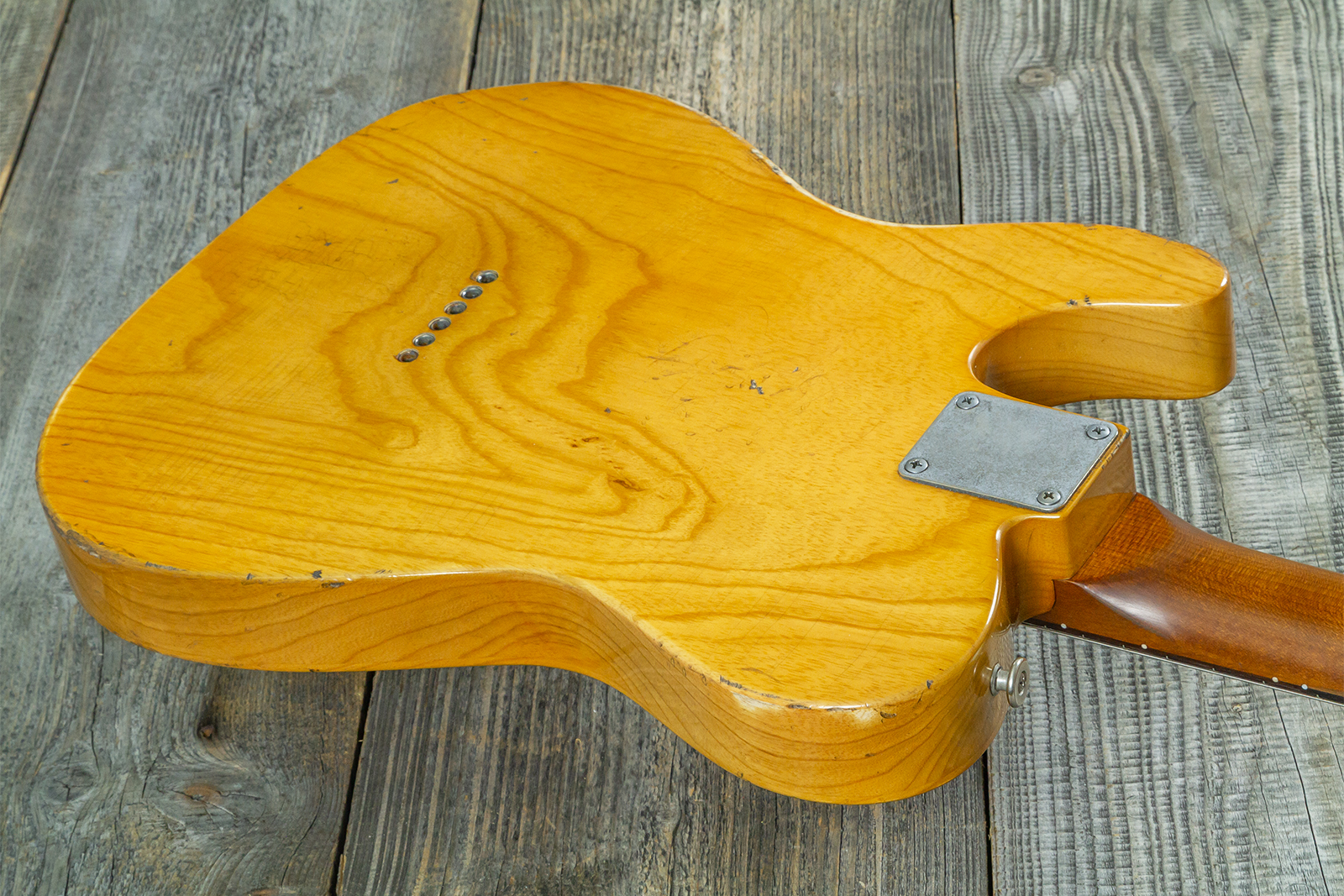 Haar Guitars Trad T Thinline 2s Lindy Fralin Rw #43483 - Aged Antique Natural - E-Gitarre in Teleform - Variation 7