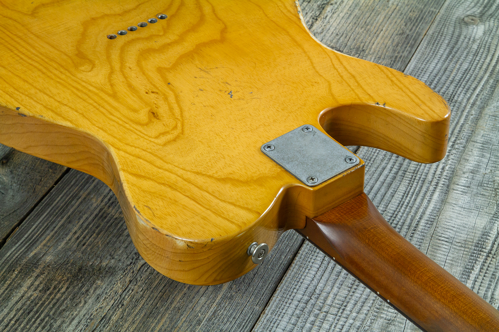 Haar Guitars Trad T Thinline 2s Lindy Fralin Rw #43483 - Aged Antique Natural - E-Gitarre in Teleform - Variation 8