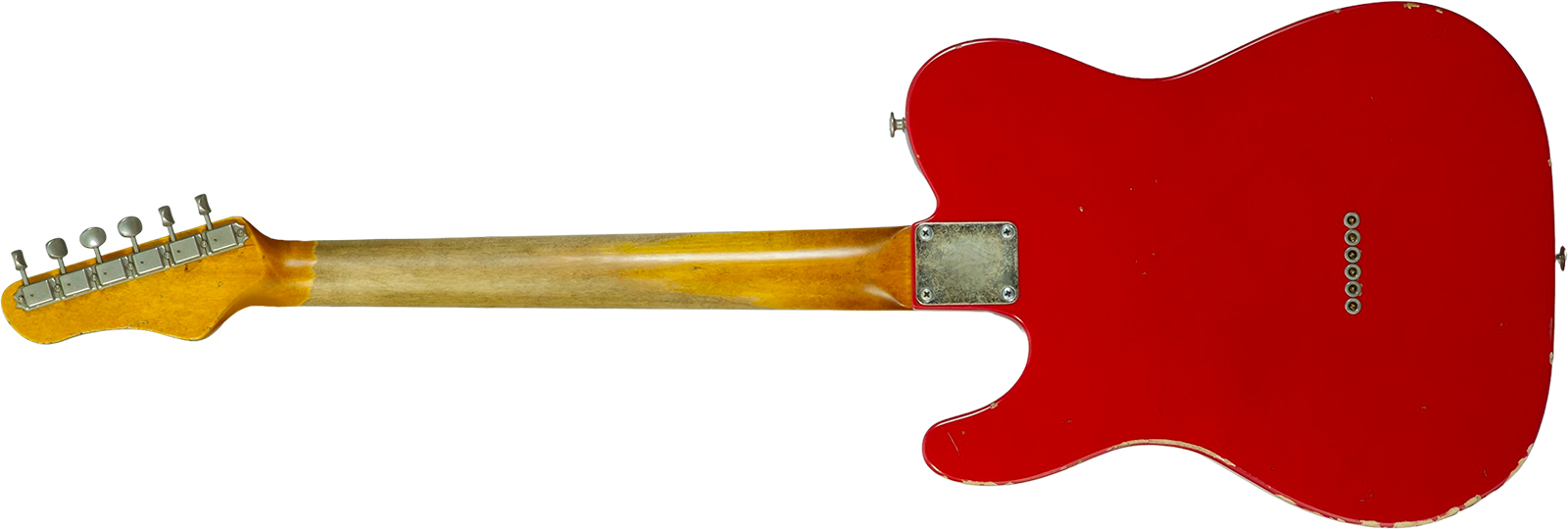 Haar Guitars Trad T Thinline 2s Lindy Fralin Rw #43661 - Aged Old Red - E-Gitarre in Teleform - Variation 2
