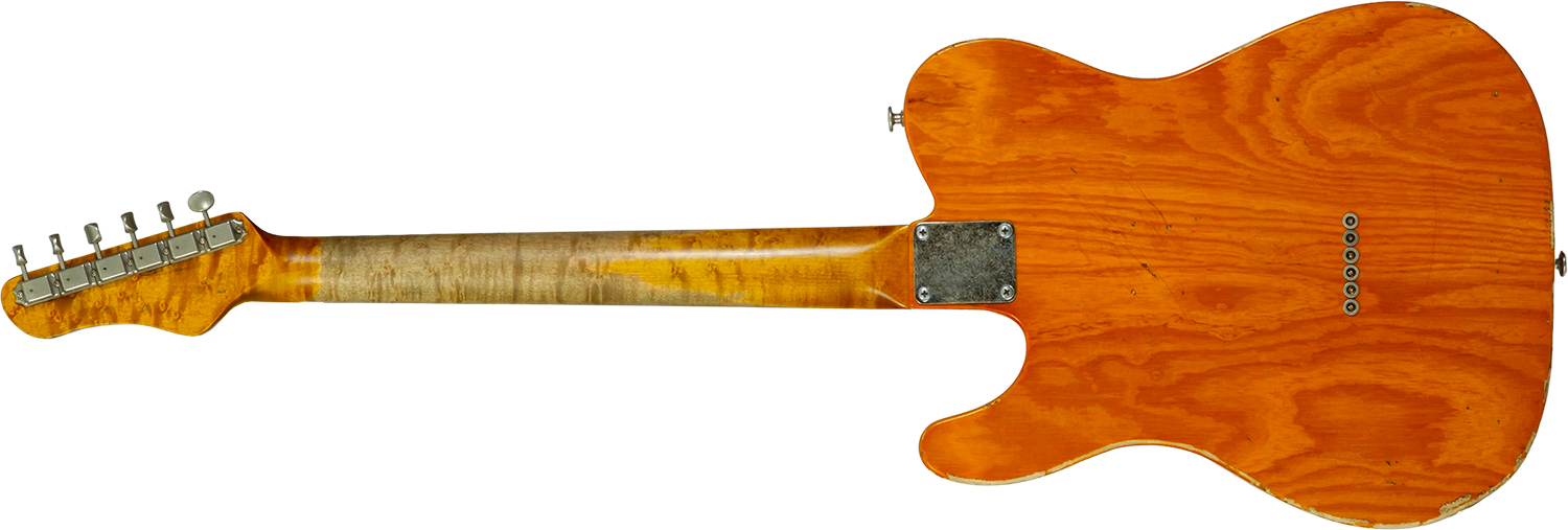 Haar Guitars Trad T Thinline 2s Lindy Fralin Rw #43673 - Aged Orange See Through - E-Gitarre in Teleform - Variation 1
