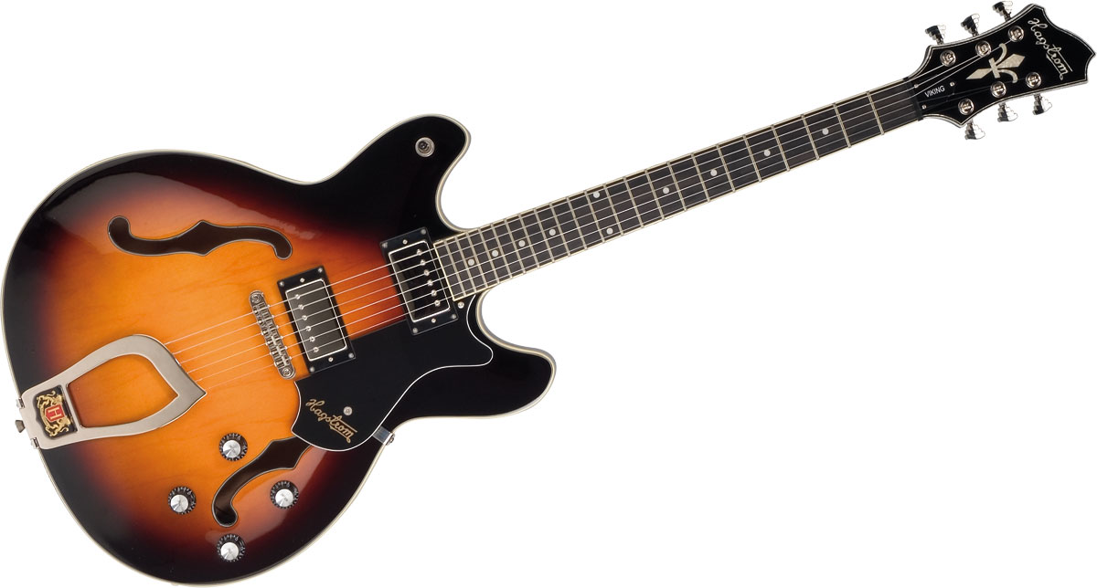 Hagstrom Viking - Tobacco Sunburst - Semi-Hollow E-Gitarre - Variation 1