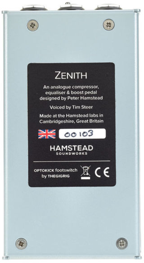 Hamstead Soundworks Zenith Amplitude Controller - Kompressor/Sustain/Noise gate Effektpedal - Variation 4
